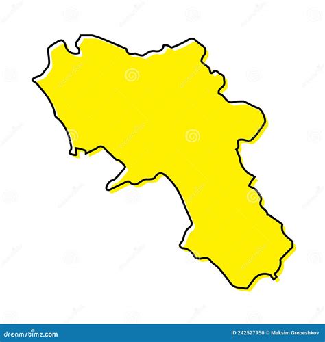 Campania Map State And District Map Of Campania Political Map Of