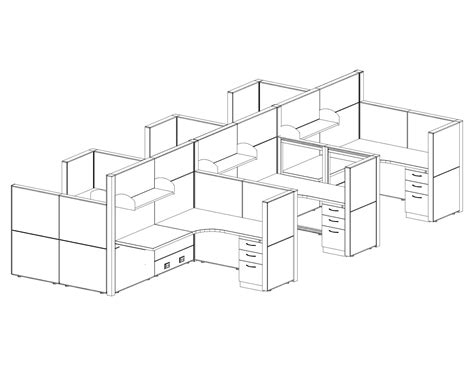 Office Cubicle Systems - 5x6 Cubicle Workstations - Cubicle Systems