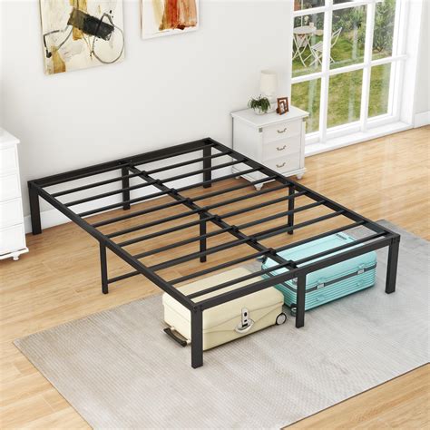 4ft6 Double Bed Frames 36cm High Metal Platform Bed Frames Double With