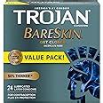 Amazon Trojan Bareskin Thin Premium Lubricated Condoms Count