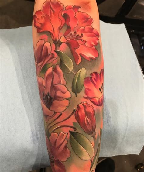 Damon Conklin Pink Floral Sleeve By Damon Conklin Tattoonow