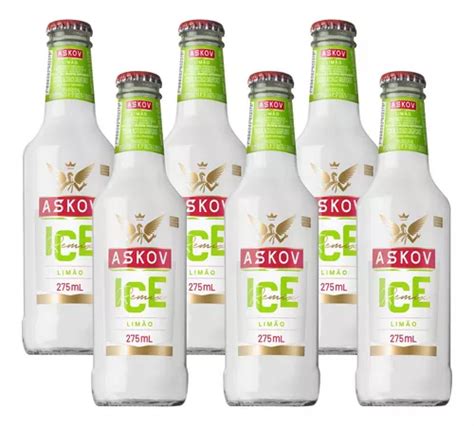 Bebida Askov Ice Limão Long Neck 6un De 275ml MercadoLivre