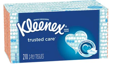 Kleenex Trusted Care Everyday Facial Tissues Flat Box Yellowstone