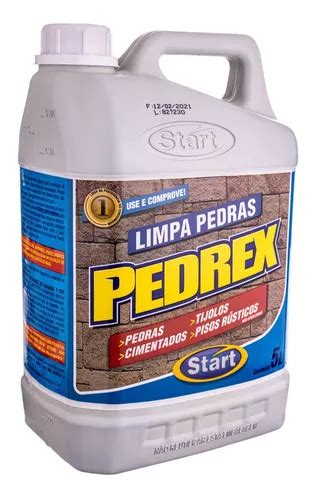 Limpa Pedras E Pisos Rústicos Pedrex Diluivel Start 5 Litros MercadoLivre