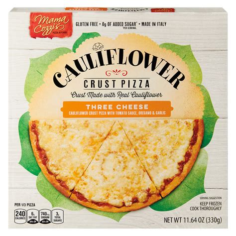 Aldi Mama Cozzis Pizza Kitchen Three Cheese Cauliflower Crust Pizza