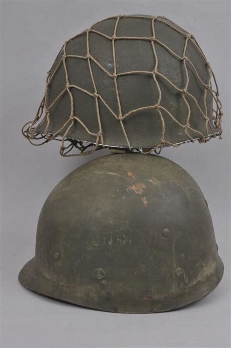 Cs Militaria Ww2 Us M1 Fixed Bales Helmet With Camouflage Net Classic D Day