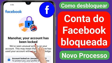 Como Desbloquear Conta Do Facebook 2024 Corrija Que Sua Conta Do