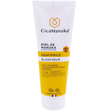 CICAMANUKA MIEL DE MANUKA DENTIFRICE BLANCHEUR 75ML IAA15