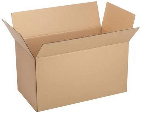 Rectangle Brown Industrial Corrugated Cardboard Box For Packaging Box