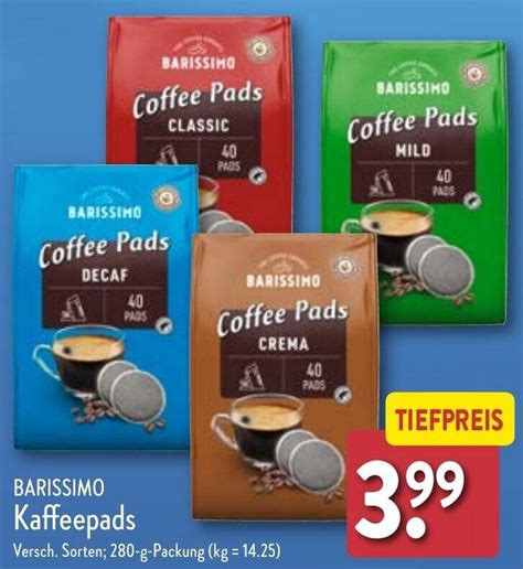 Barissimo Kaffeepads G Packung Angebot Bei Aldi Nord