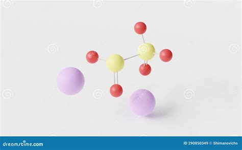 Sodium Metabisulfite Molecule Structural Chemical Formula Ball And