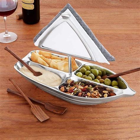 Rowboat Serving Bowl With Napkin Holder Napkin Holder Cool Kitchen