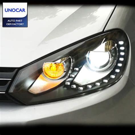 For VW golf6 MK6 Gti R20 headlights headlight 2009 2013 For golf 6 LED ...