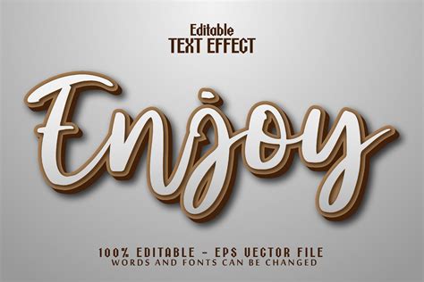 D Enjoy Editable Text Effect Illustration Par Chaska Id Creative Fabrica