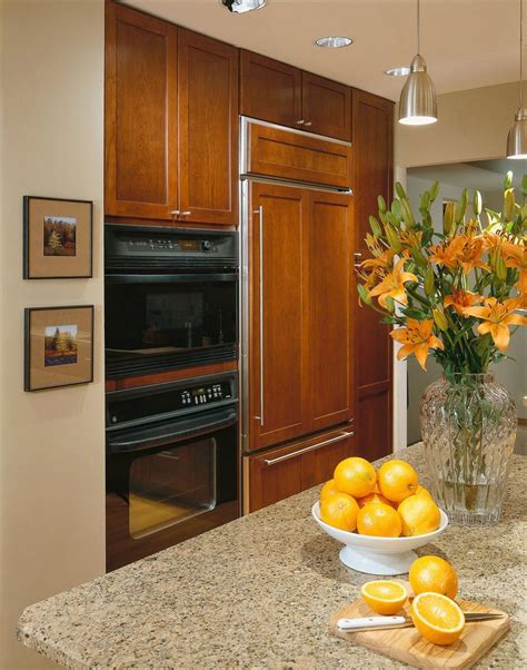 Refrigerator Cabinet Panels Wood Panel Refrigerator Kraftmaid