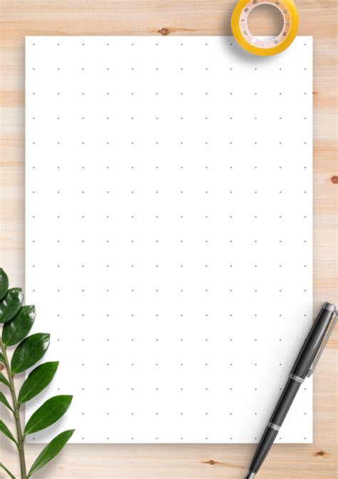 Dot Grid Paper Printable Templates For Bullet Journaling