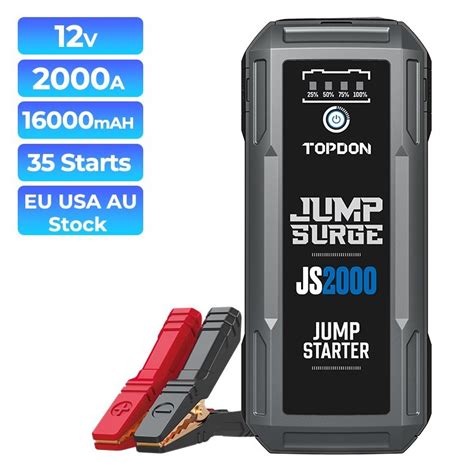 Topdon Js A V Mah Portable Emergency Auto Car Battery