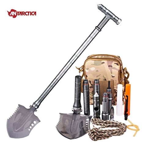 Antarctica Outdoor Sports Tactical Camping Shape Steel Shovel Multi