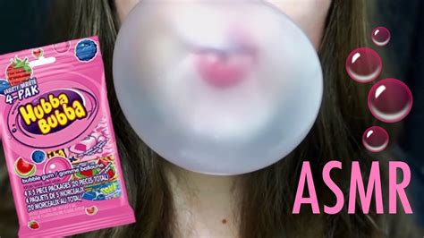 ASMR Hubba Bubba BUBBLE GUM EXTREME Chewing Sounds Blowing HUGE