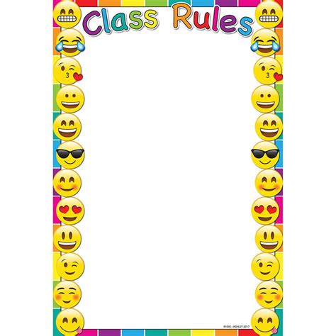 EMOJI CLASSROOM RULES, SMART PO - Walmart.com