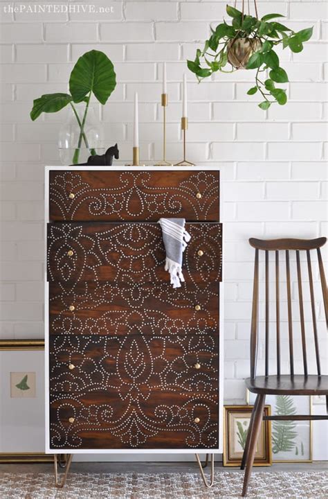 7 Inspiring Furniture Stencil Ideas - Salvaged Inspirations