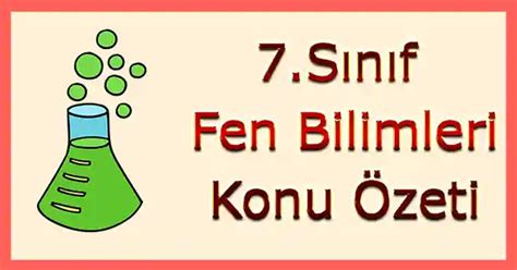 7 Sınıf Fen Bilimleri Saf Maddeler Konu Özeti pdf Mbsunu