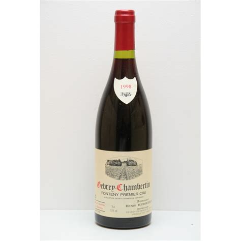 Gevrey Chambertin 1er Cru Fonteny 1998 Prix