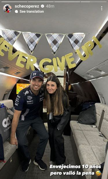 Esposa De Checo P Rez Le Prepar Linda Sorpresa Al Piloto Tras El Gp De