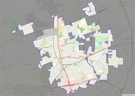 Map of Round Rock city, Texas - Thong Thai Real