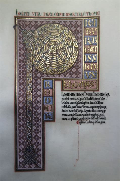 Illuminated Manuscript Illuminated Letters Manuscript