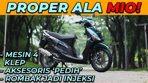 REVIEW YAMAHA MIO 4 KLEP INJEKSI KINCLONG LUAR DALEM VLOG 13 YouTube