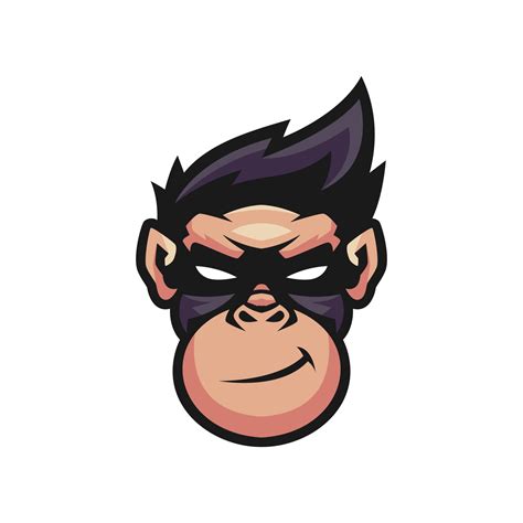 Face Monkey Cool Mascot Vector Logo Design Templates 12682182 Vector