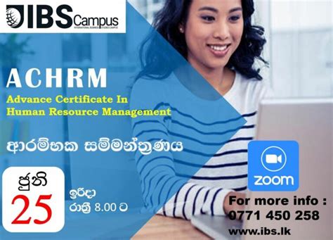 Certificate In Advance Certificate In Human Resource Management Ibs