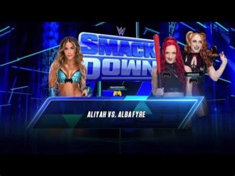 WWE 2k23 Smackdown Aliyah VS Alba Fyre W Isla Dawn YouTube