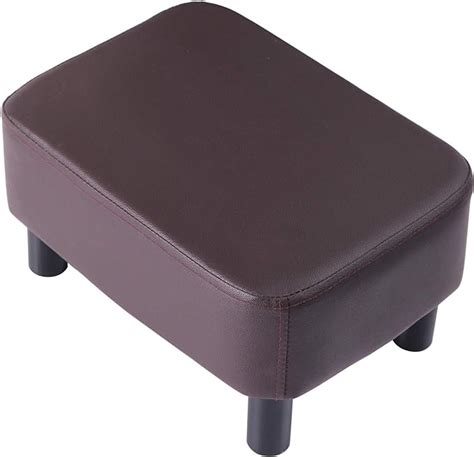 IBUYKE 16 54 Small Footstool PU Leather Ottoman Footrest Modern Home