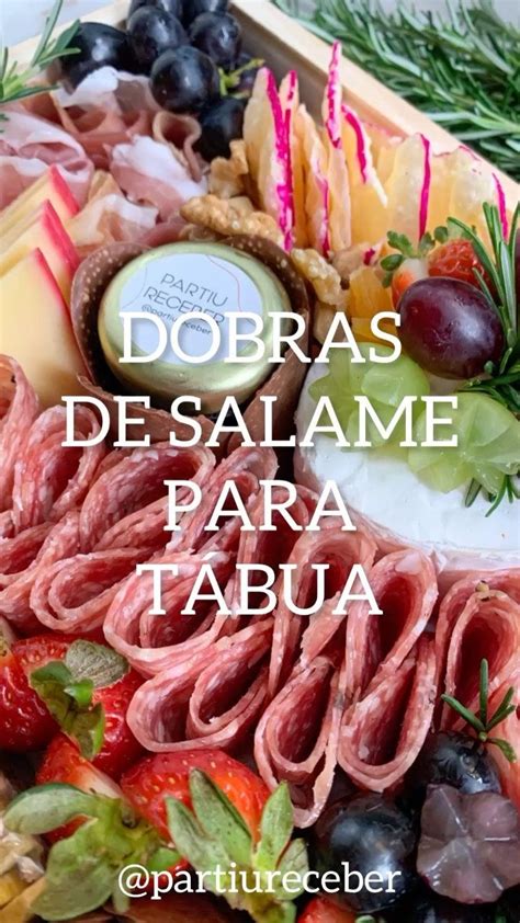 An Assortment Of Meats And Cheeses With The Words Dobras Desalame Para