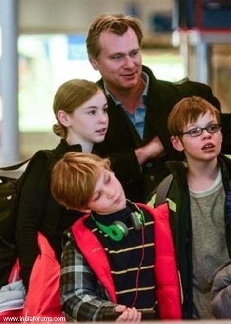 Christopher Nolan with his children Rory Nolan, Flora Nolan, Director ...