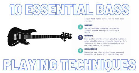 Top 10 Essential Bass Playing Techniques - playelectricbass.com