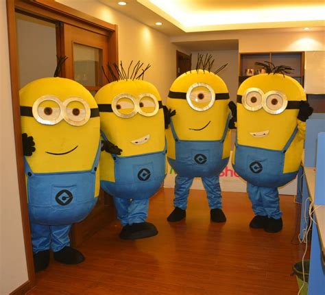 Hot Sale Despicable Me 2 Minions Mascot Costume Popular Fancy Dress