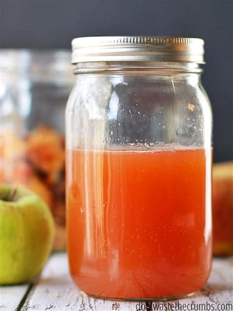 Diy Homemade Apple Cider Vinegar Using Peels And Cores