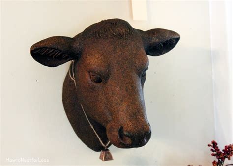 Vintage Stone Cow Head GIVEAWAY! - How to Nest for Less™