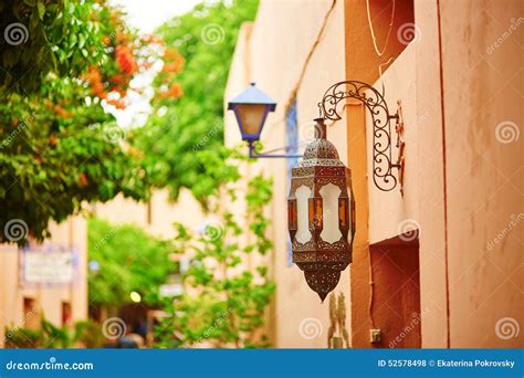 Beautiful Moroccan Lantern Stock Photo Image Of Orange 52578498