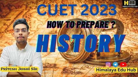 CUET 2023 Strategy History Domain Subject For CUET 2023 Preparation