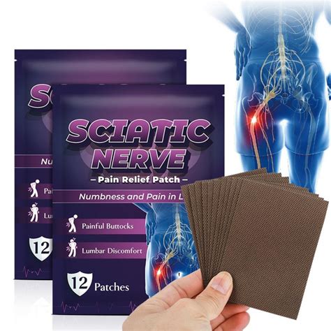 Natural Sciatic Nerve Pain Relief Gel Patches, 12Pcs/Pack | Wish