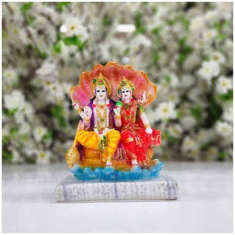 Buy Atoz India Cart Vishnu Lakshmi Statue In Resin Laxmi Narayan Statue