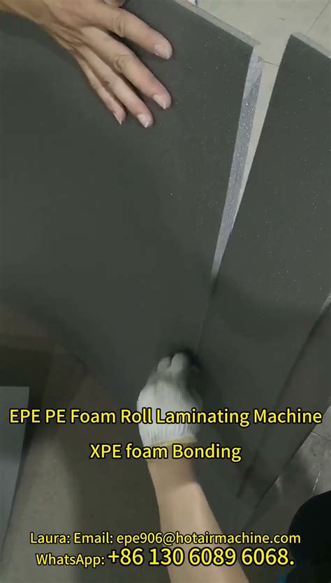 Epe Pe Foam Roll Laminating Machine Xpe Foam Bonding Machine Youtube