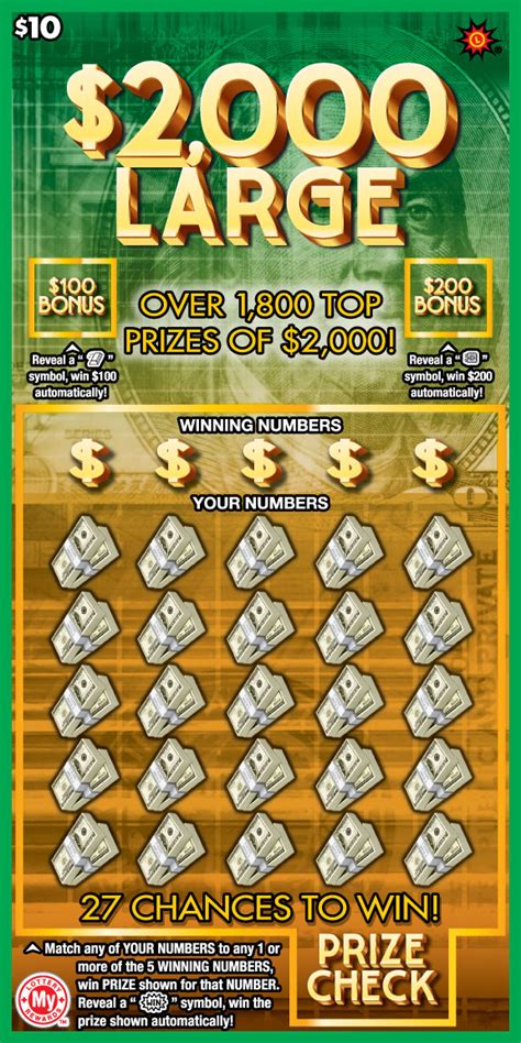 $2,000 Large – Maryland Lottery