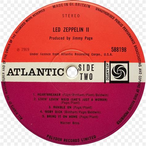 Led Zeppelin Iv Phonograph Record Led Zeppelin Ii Album Png