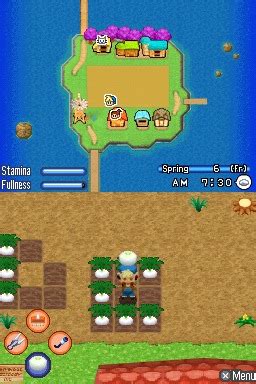 Harvest Moon Sunshine Islands Ds Screens Pure Nintendo