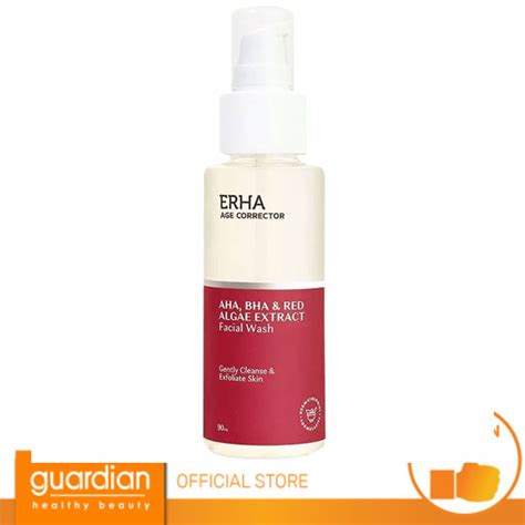 Jual Erha Age Corrector Aha Bha Red Algae Extract Facial Wash Ml